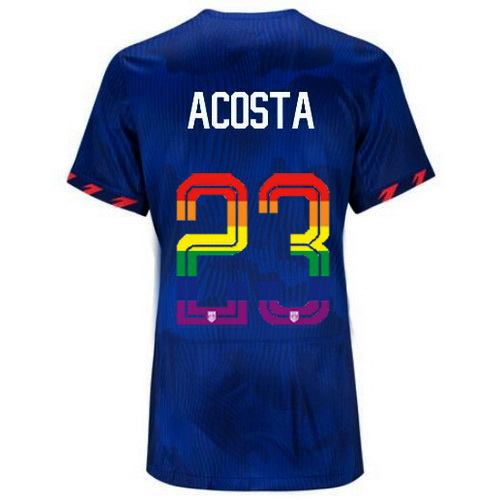 Kellyn Acosta 2023/24 Blue USA Rainbow Women's Jersey