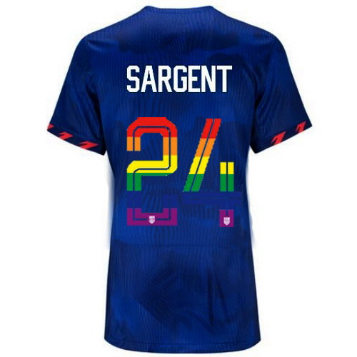 Josh Sargent 2023/24 Blue USA Rainbow Women's Jersey