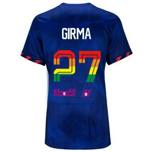 Naomi Girma 2023/24 Blue USA Rainbow Women's Jersey