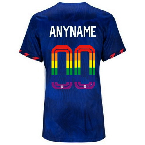 Customized 2023/24 Blue USA Rainbow Women's Jersey