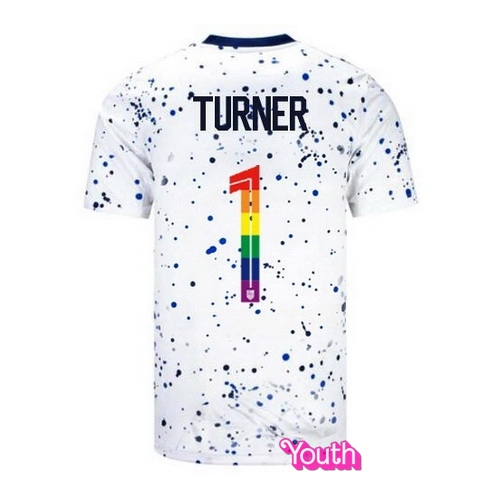 Matt Turner 2023/24 White USA Rainbow Youth Jersey