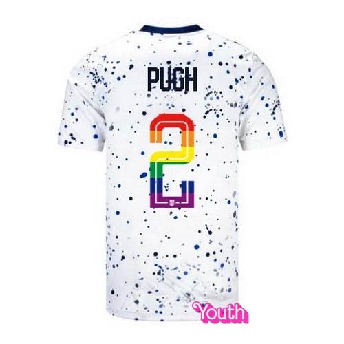 Mallory Pugh 2023/24 White USA Rainbow Youth Jersey