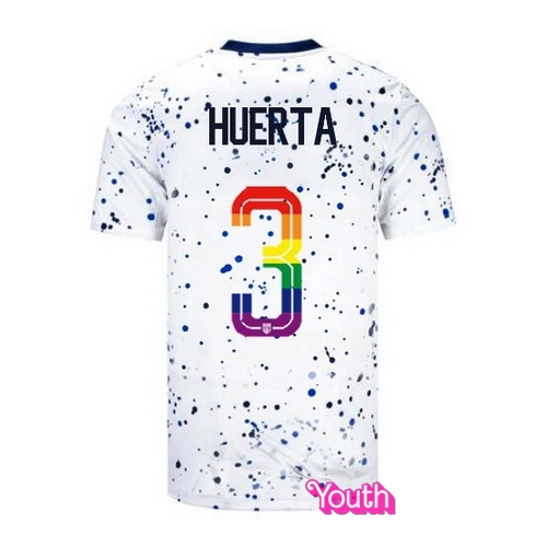 Sofia Huerta 2023/24 White USA Rainbow Youth Jersey