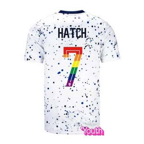 Ashley Hatch 2023/24 White USA Rainbow Youth Jersey