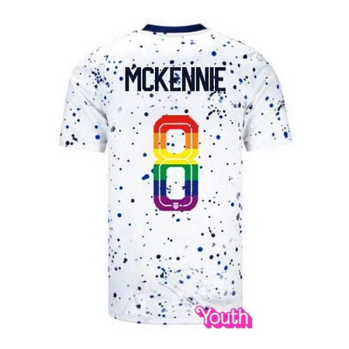 Weston McKennie 2023/24 White USA Rainbow Youth Jersey