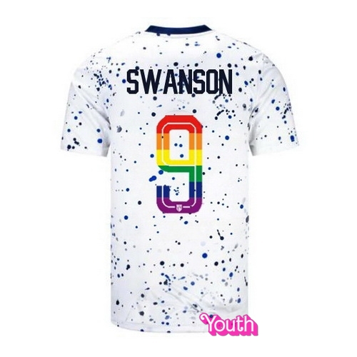 Mallory Swanson 2023/24 White USA Rainbow Youth Jersey