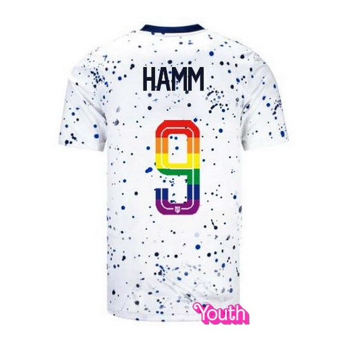 Mia Hamm 2023/24 White USA Rainbow Youth Jersey