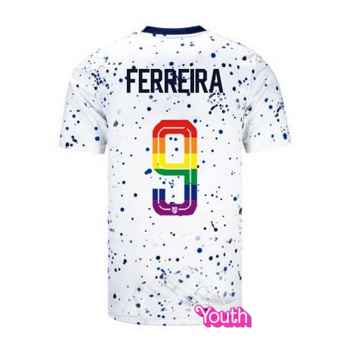 Jesus Ferreira 2023/24 White USA Rainbow Youth Jersey