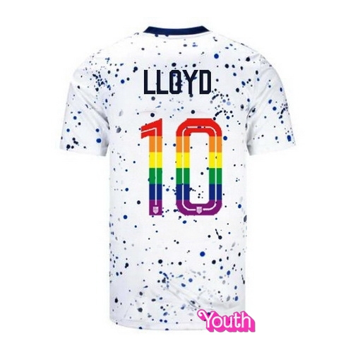 Carli Lloyd 2023/24 White USA Rainbow Youth Jersey