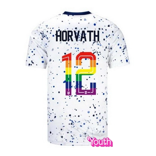 Ethan Horvath 2023/24 White USA Rainbow Youth Jersey