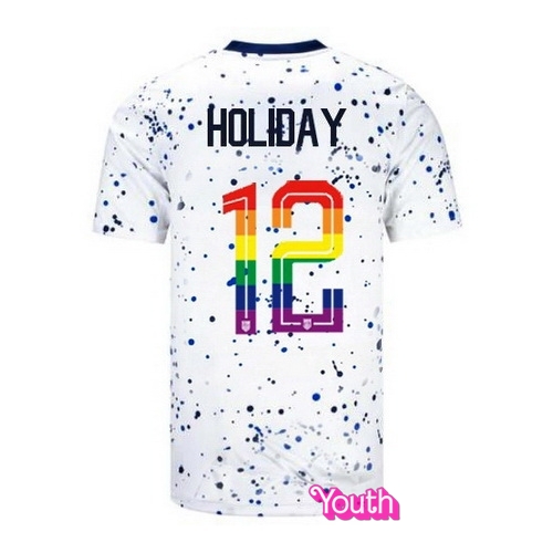 Lauren Holiday 2023/24 White USA Rainbow Youth Jersey