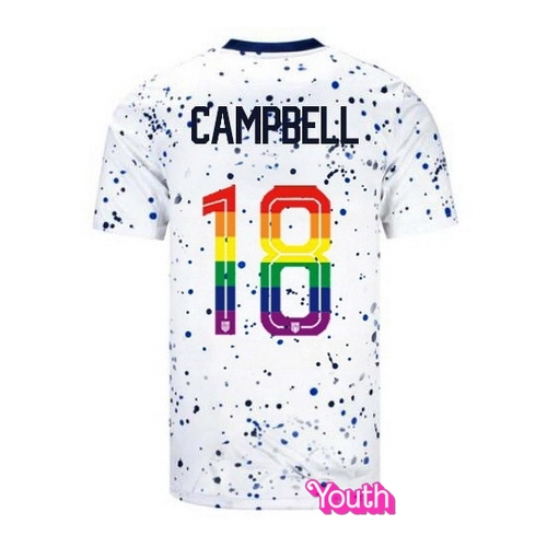 Jane Campbell 2023/24 White USA Rainbow Youth Jersey