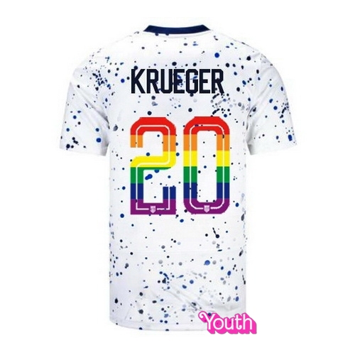 Casey Krueger 2023/24 White USA Rainbow Youth Jersey