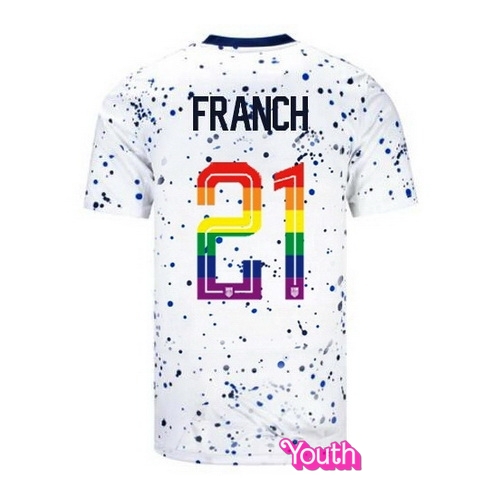 Adrianna Franch 2023/24 White USA Rainbow Youth Jersey