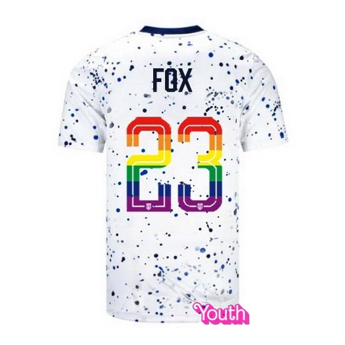 Emily Fox 2023/24 White USA Rainbow Youth Jersey