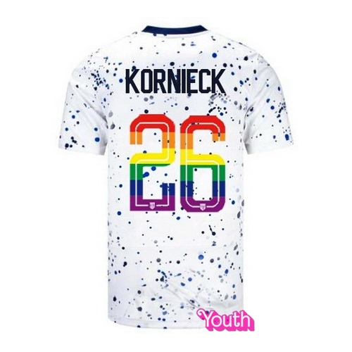 Taylor Kornieck 2023/24 White USA Rainbow Youth Jersey