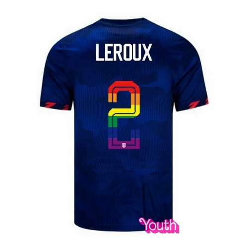 Sydney Leroux 2023/24 Blue USA Rainbow Youth Jersey