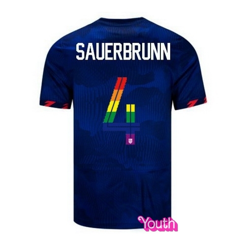 Becky Sauerbrunn 2023/24 Blue USA Rainbow Youth Jersey