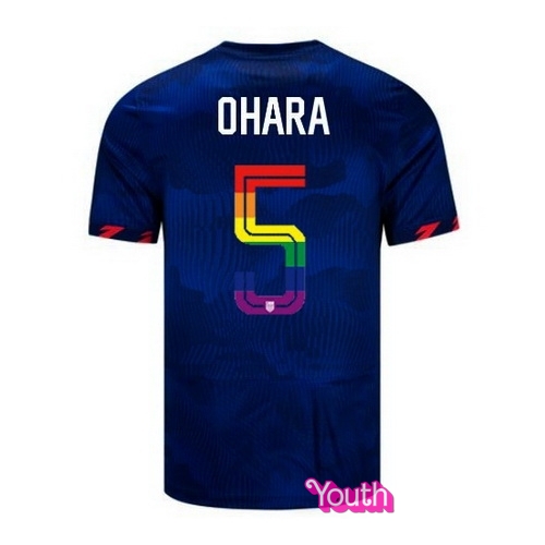 Kelley O'hara 2023/24 Blue USA Rainbow Youth Jersey