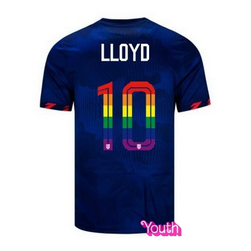 Carli Lloyd 2023/24 Blue USA Rainbow Youth Jersey