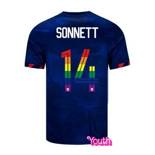 Emily Sonnett 2023/24 Blue USA Rainbow Youth Jersey