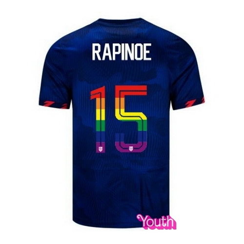 Megan Rapinoe 2023/24 Blue USA Rainbow Youth Jersey