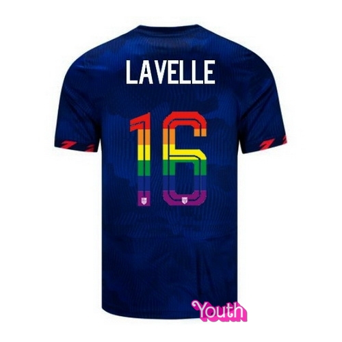 Rose Lavelle 2023/24 Blue USA Rainbow Youth Jersey