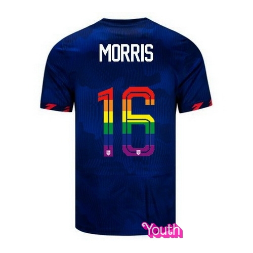 Jordan Morris 2023/24 Blue USA Rainbow Youth Jersey