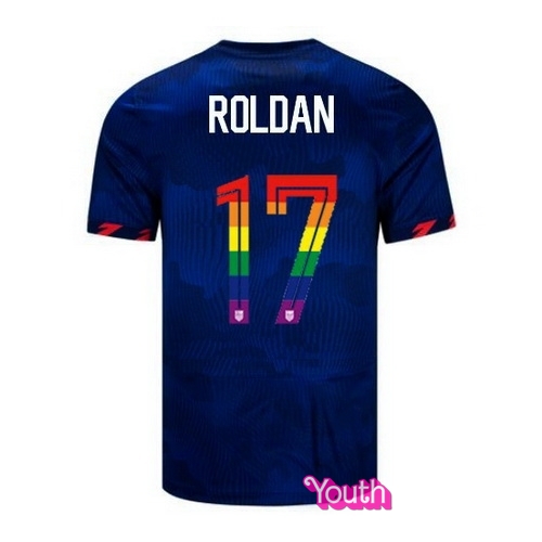 Cristian Roldan 2023/24 Blue USA Rainbow Youth Jersey