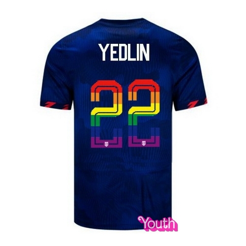 DeAndre Yedlin 2023/24 Blue USA Rainbow Youth Jersey