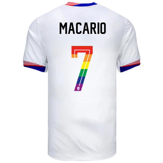 Catarina Macario 2024/25 White USA Rainbow Men's Jersey