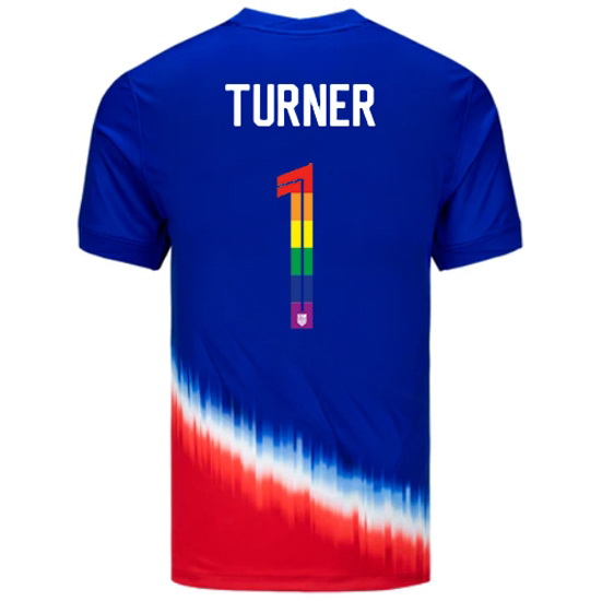 Matt Turner 2024/25 Royal USA Rainbow Men's Jersey