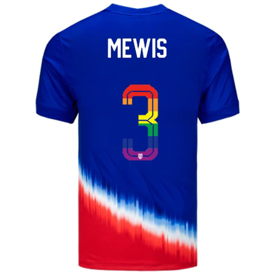 Samantha Mewis 2024/25 Royal USA Rainbow Men's Jersey