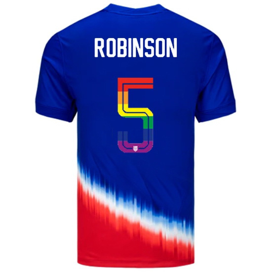 Antonee Robinson 2024/25 Royal USA Rainbow Men's Jersey