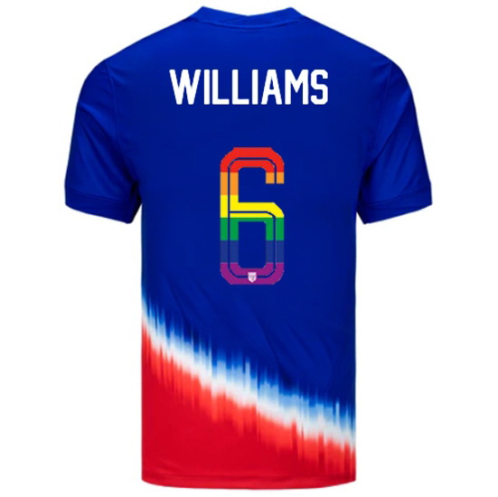 Lynn Williams 2024/25 Royal USA Rainbow Men's Jersey