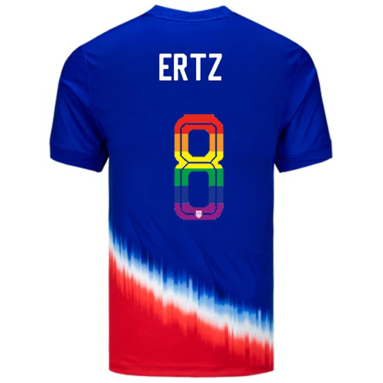 Julie Ertz 2024/25 Royal USA Rainbow Men's Jersey