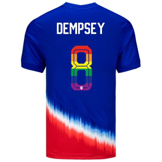 Clint Dempsey 2024/25 Royal USA Rainbow Men's Jersey