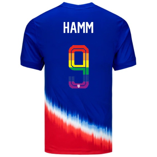 Mia Hamm 2024/25 Royal USA Rainbow Men's Jersey