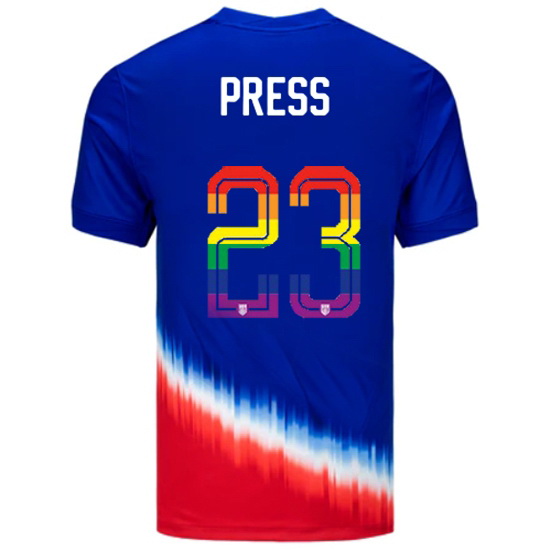 Christen Press 2024/25 Royal USA Rainbow Men's Jersey