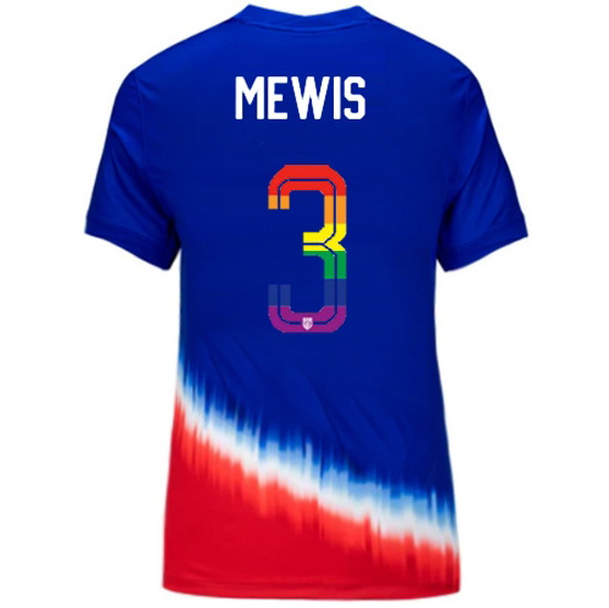 Samantha Mewis 2024/25 Royal USA Rainbow Women's Jersey