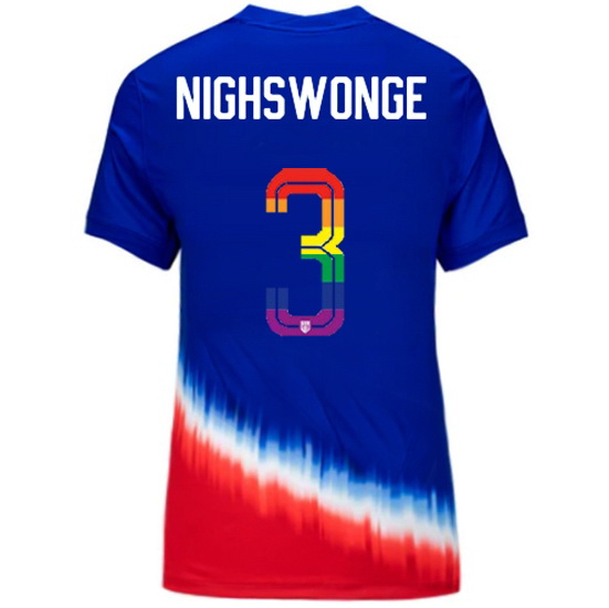 Jenna Nighswonger 2024/25 Royal USA Rainbow Women's Jersey