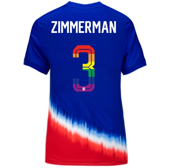 Walker Zimmerman 2024/25 Royal USA Rainbow Women's Jersey