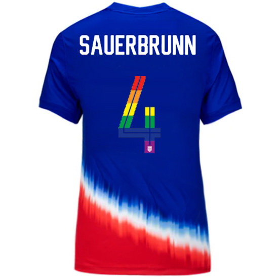 Becky Sauerbrunn 2024/25 Royal USA Rainbow Women's Jersey