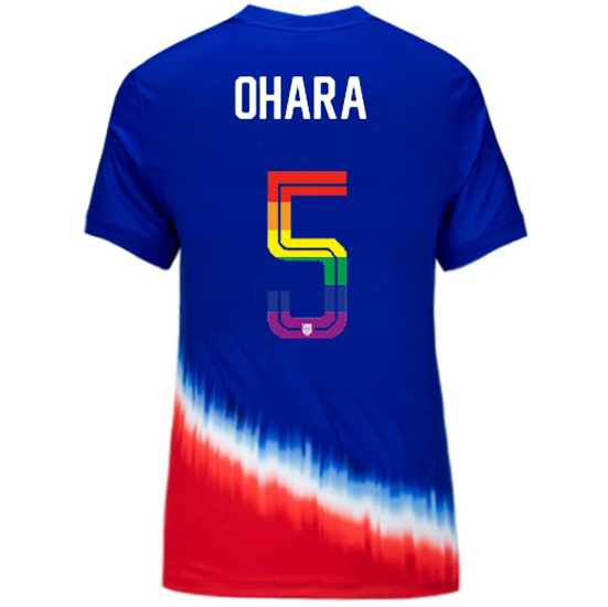 Kelley O'Hara 2024/25 Royal USA Rainbow Women's Jersey