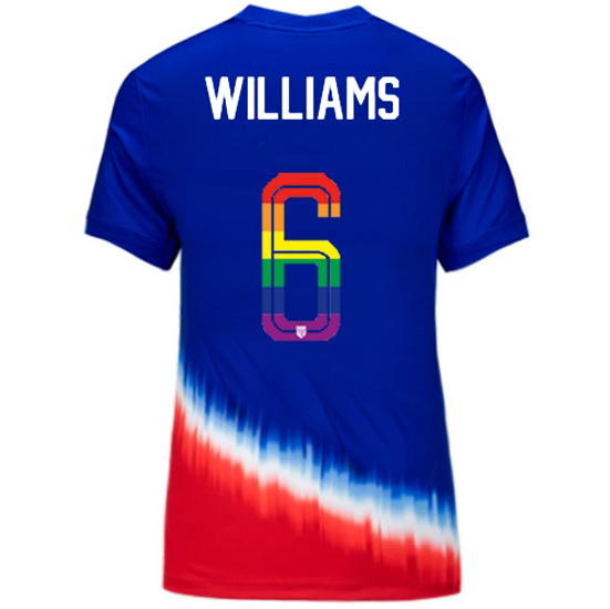 Lynn Williams 2024/25 Royal USA Rainbow Women's Jersey