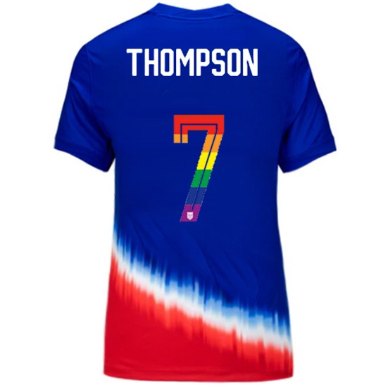 Alyssa Thompson 2024/25 Royal USA Rainbow Women's Jersey