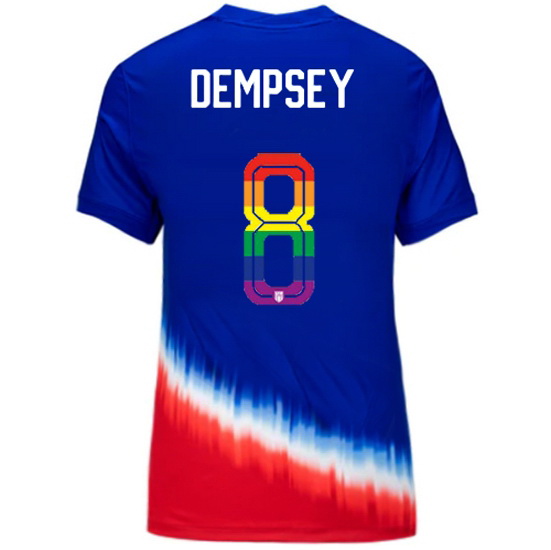 Clint Dempsey 2024/25 Royal USA Rainbow Women's Jersey