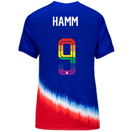 Mia Hamm 2024/25 Royal USA Rainbow Women's Jersey