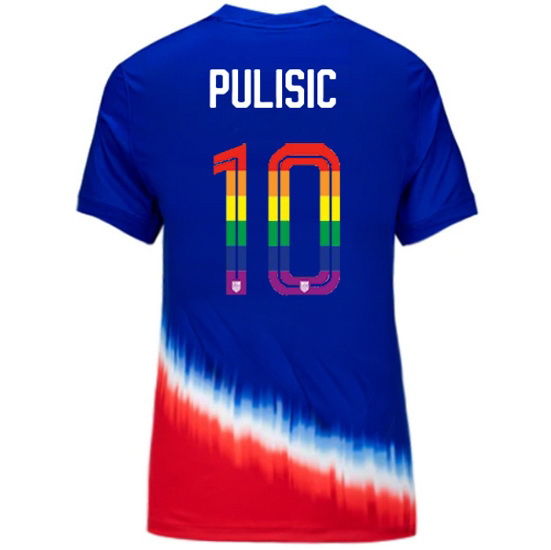 Christian Pulisic 2024/25 Royal USA Rainbow Women's Jersey