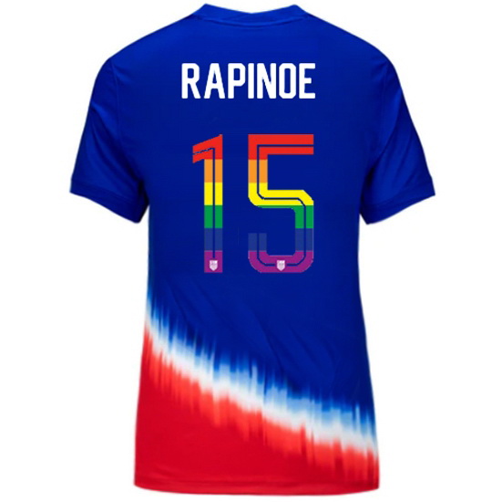 Megan Rapinoe 2024/25 Royal USA Rainbow Women's Jersey